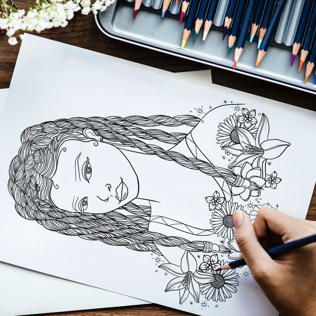 Black Girl Magic Coloring Book: Vol. 1: Beautiful Portraits