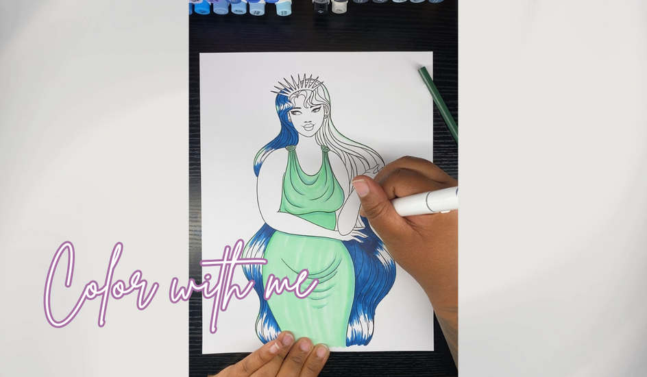 Black Girl Magic Vol 5 Coloring Page - Color with me