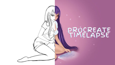 Timelapse of an Anime Girl Drawing
