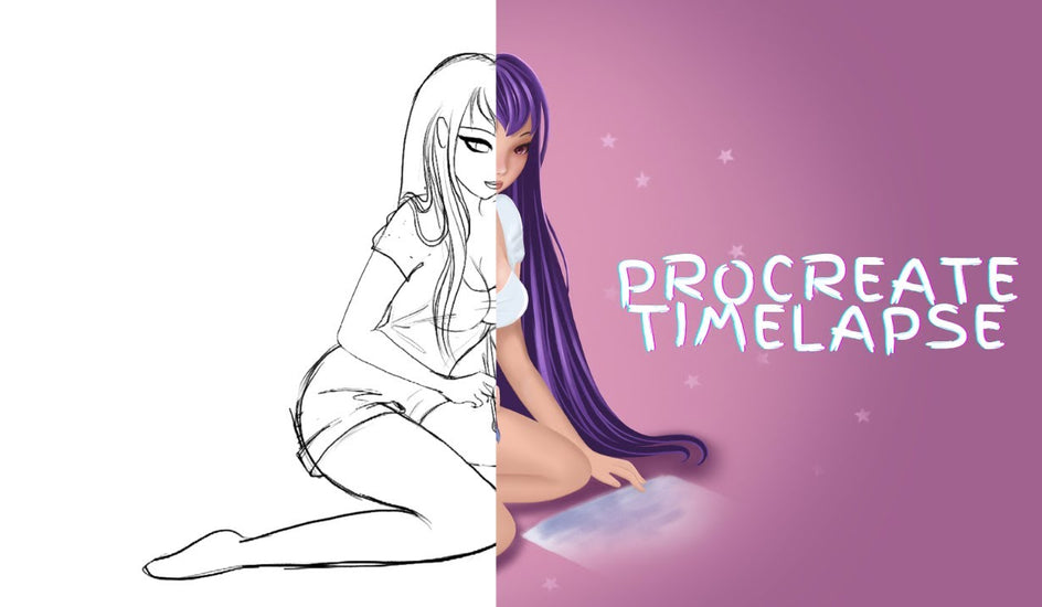 Timelapse of an Anime Girl Drawing