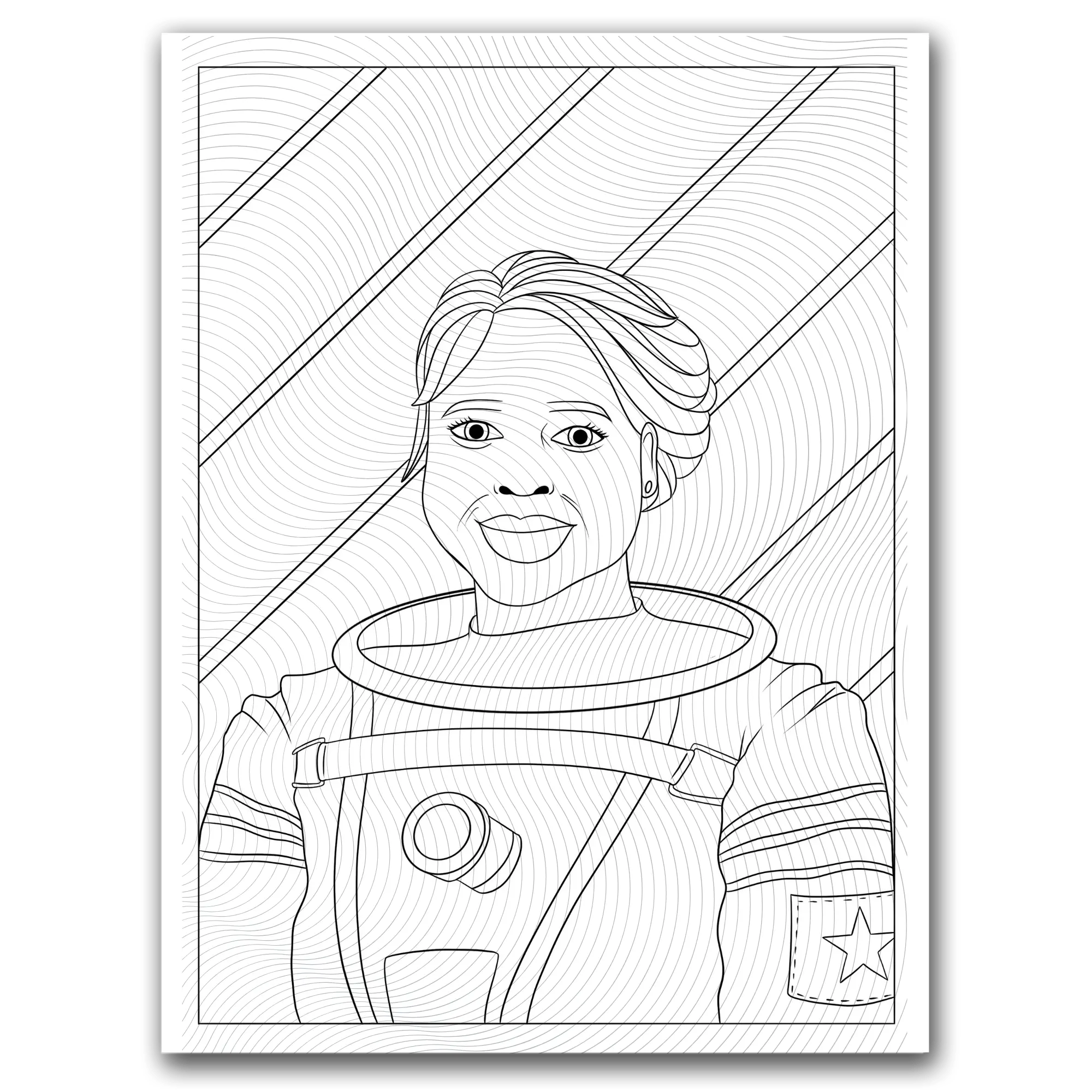 Black Girl Astronaut Coloring Page Dorothy Gilbert