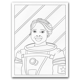 Black Girl Astronaut Coloring Page Dorothy Gilbert