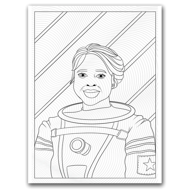 Black Girl Astronaut Coloring Page Dorothy Gilbert