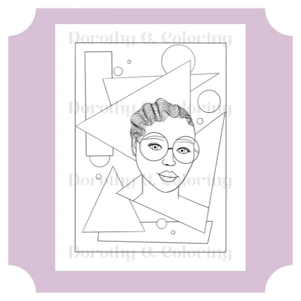 Black Girl Magic 90s Coloring Page Dorothy Gilbert
