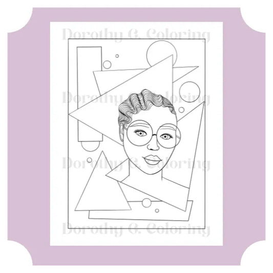 Black Girl Magic 90s Coloring Page Dorothy Gilbert