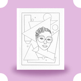 Black Girl Magic 90s Coloring Page Dorothy Gilbert
