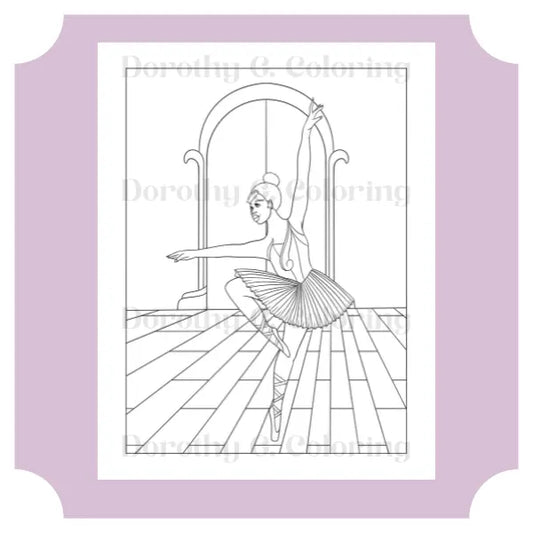 Black Girl Magic Ballerina Coloring Page Dorothy Gilbert