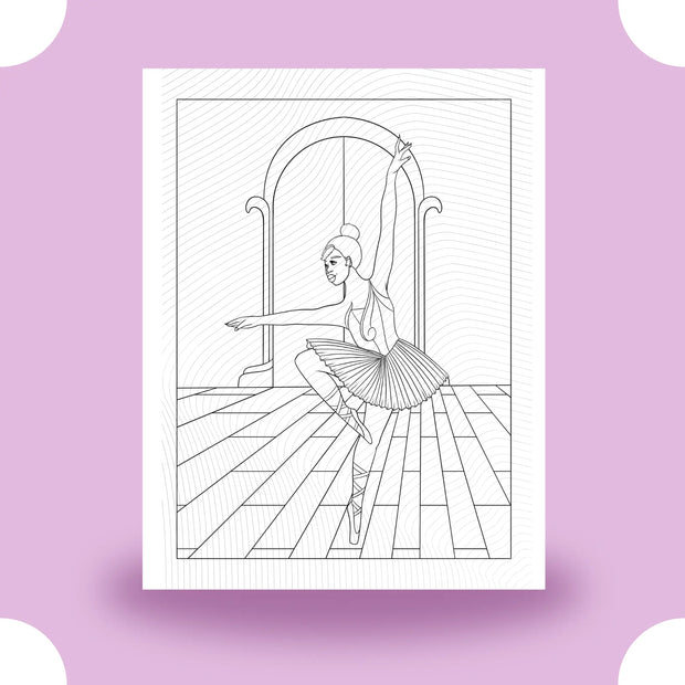 Black Girl Magic Ballerina Coloring Page Dorothy Gilbert