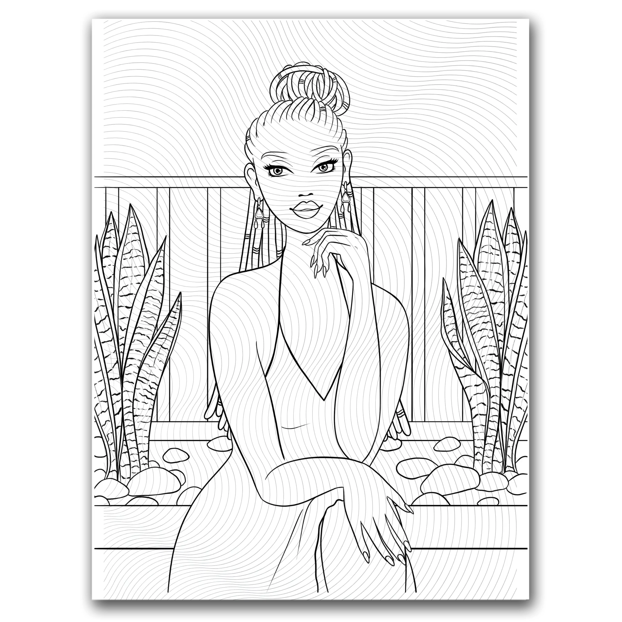 Black Girl Vibes Coloring Page (Villa Babe) Dorothy Gilbert