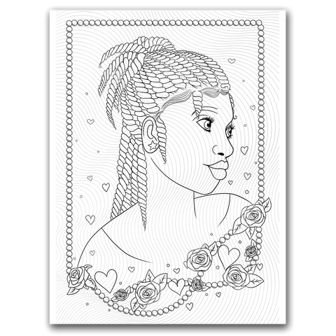 Black Love Coloring Page Dorothy Gilbert