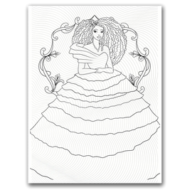Black Princess Coloring Page Dorothy Gilbert