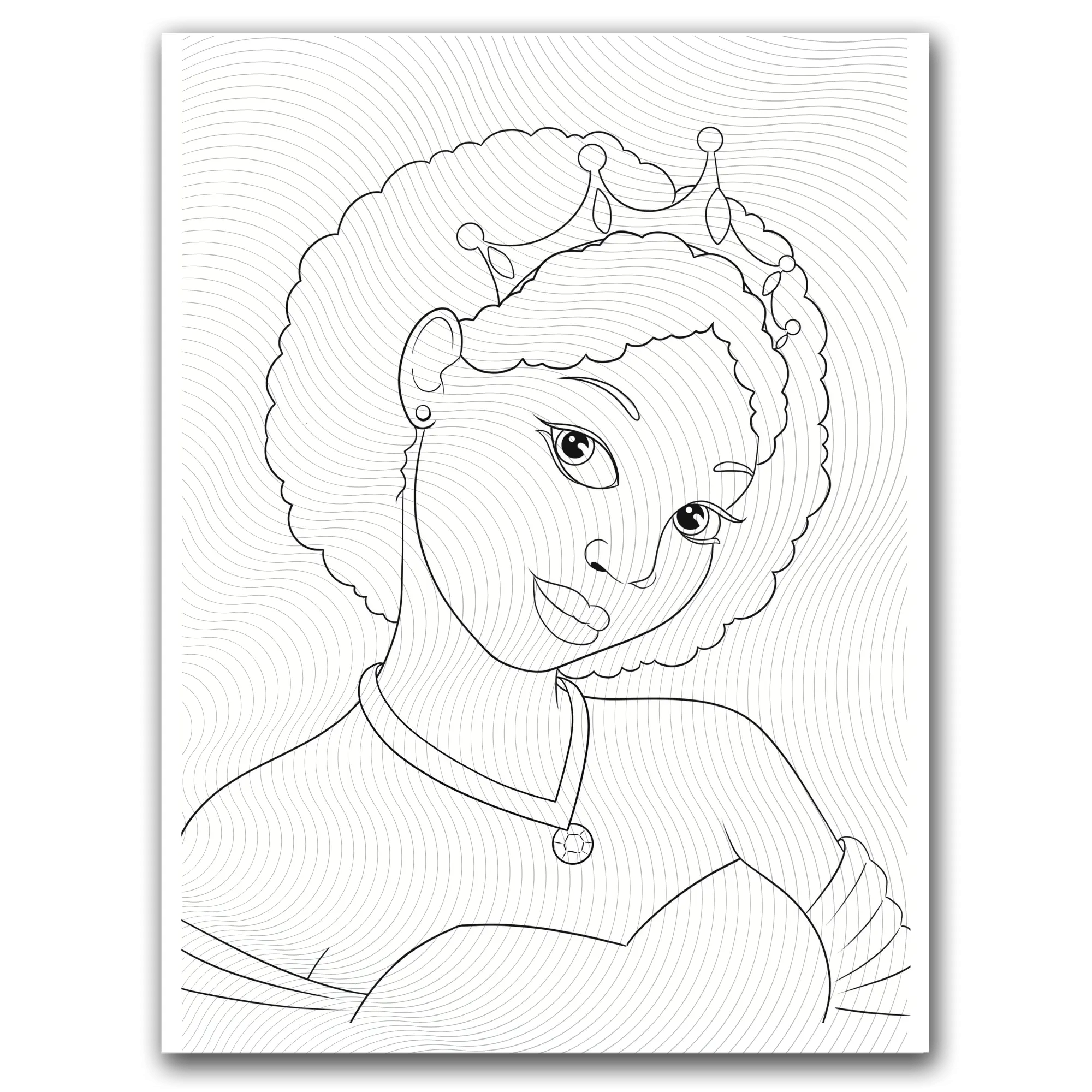 Black Princess Coloring Page Dorothy Gilbert