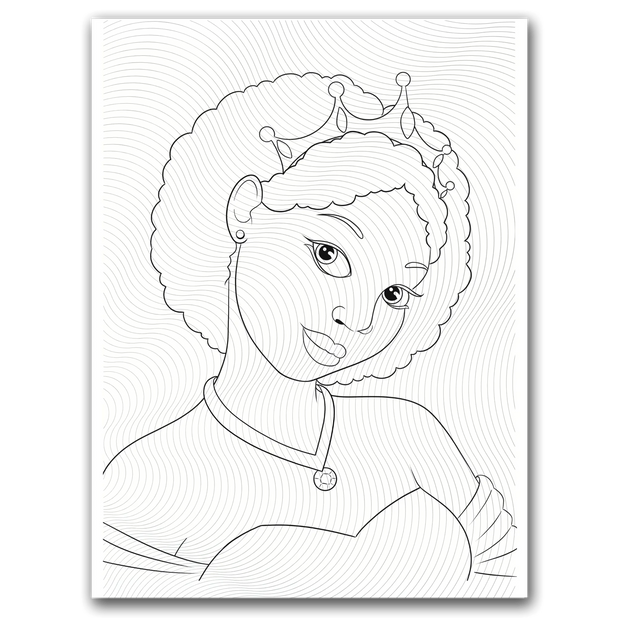 Black Princess Coloring Page Dorothy Gilbert
