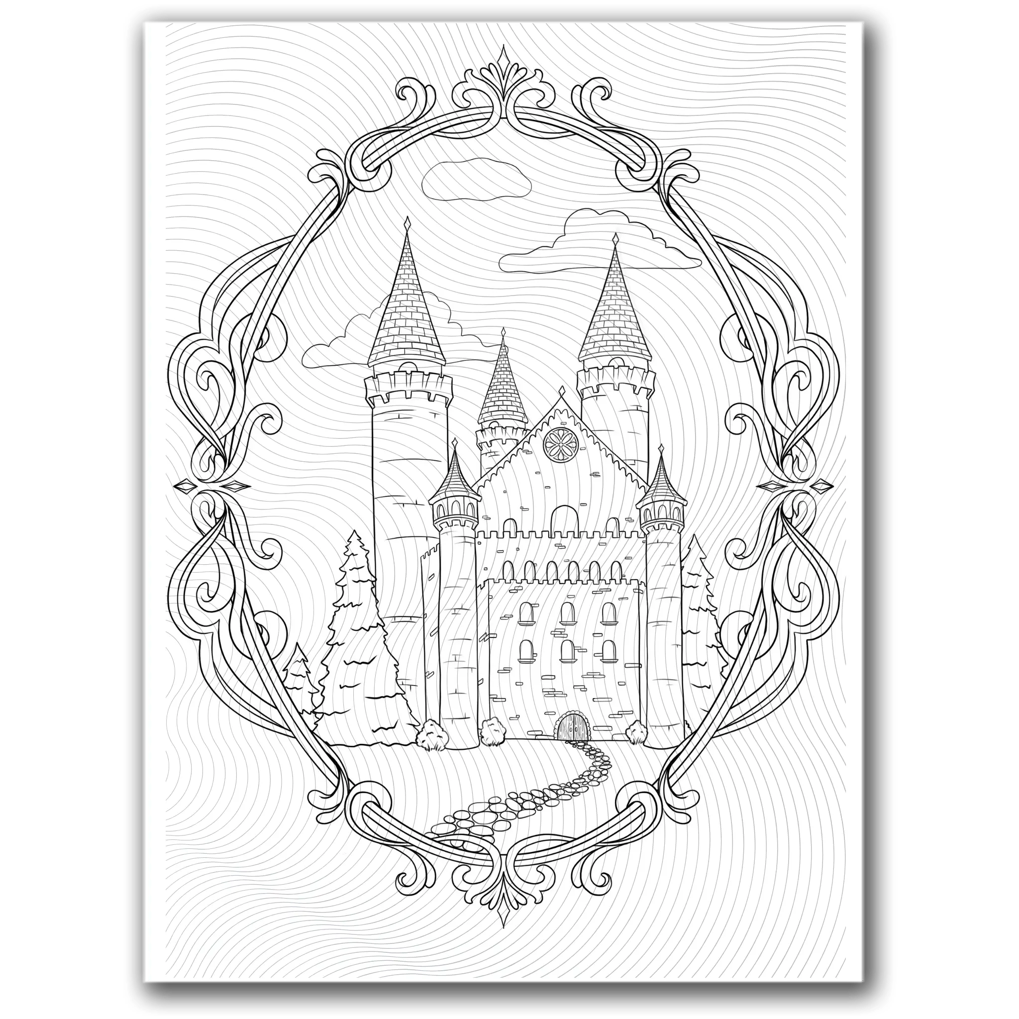 Castle Coloring Page Dorothy Gilbert