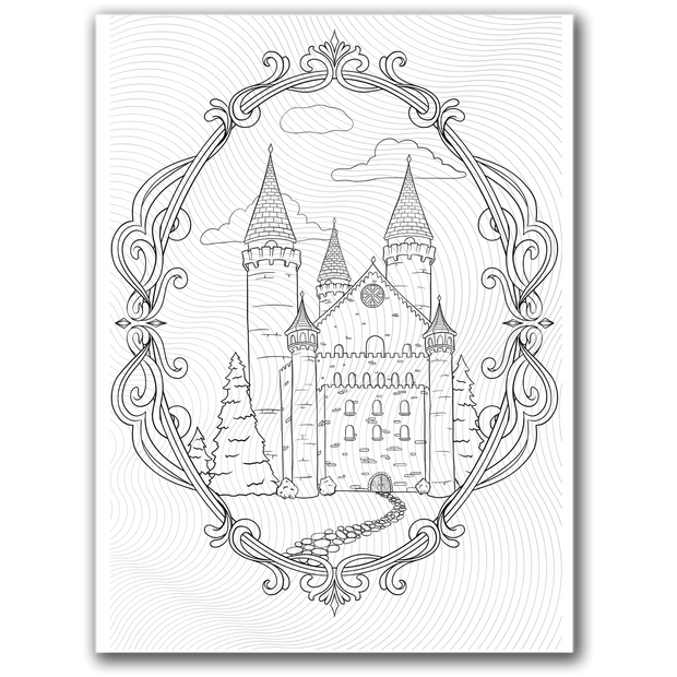 Castle Coloring Page Dorothy Gilbert