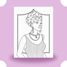 Confident Black Woman Coloring Page Dorothy Gilbert