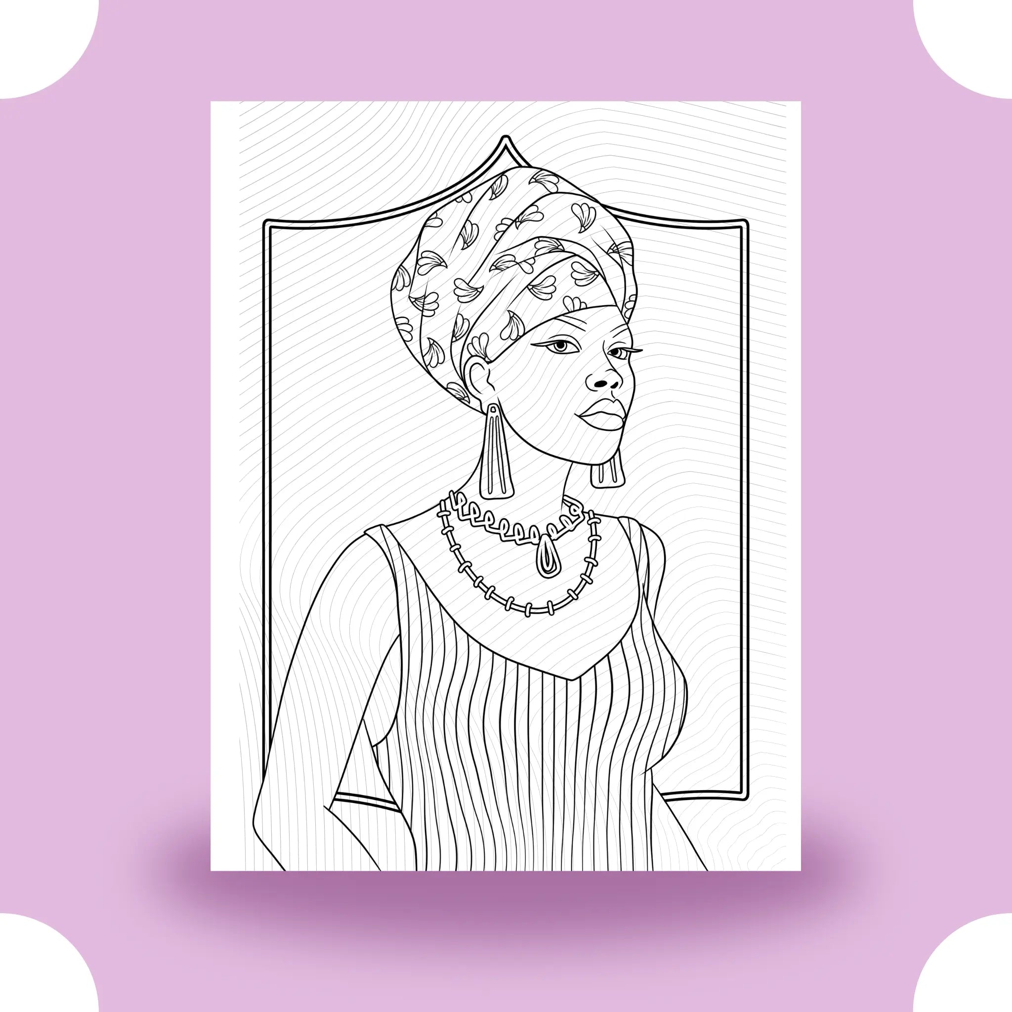 Confident Black Woman Coloring Page Dorothy Gilbert