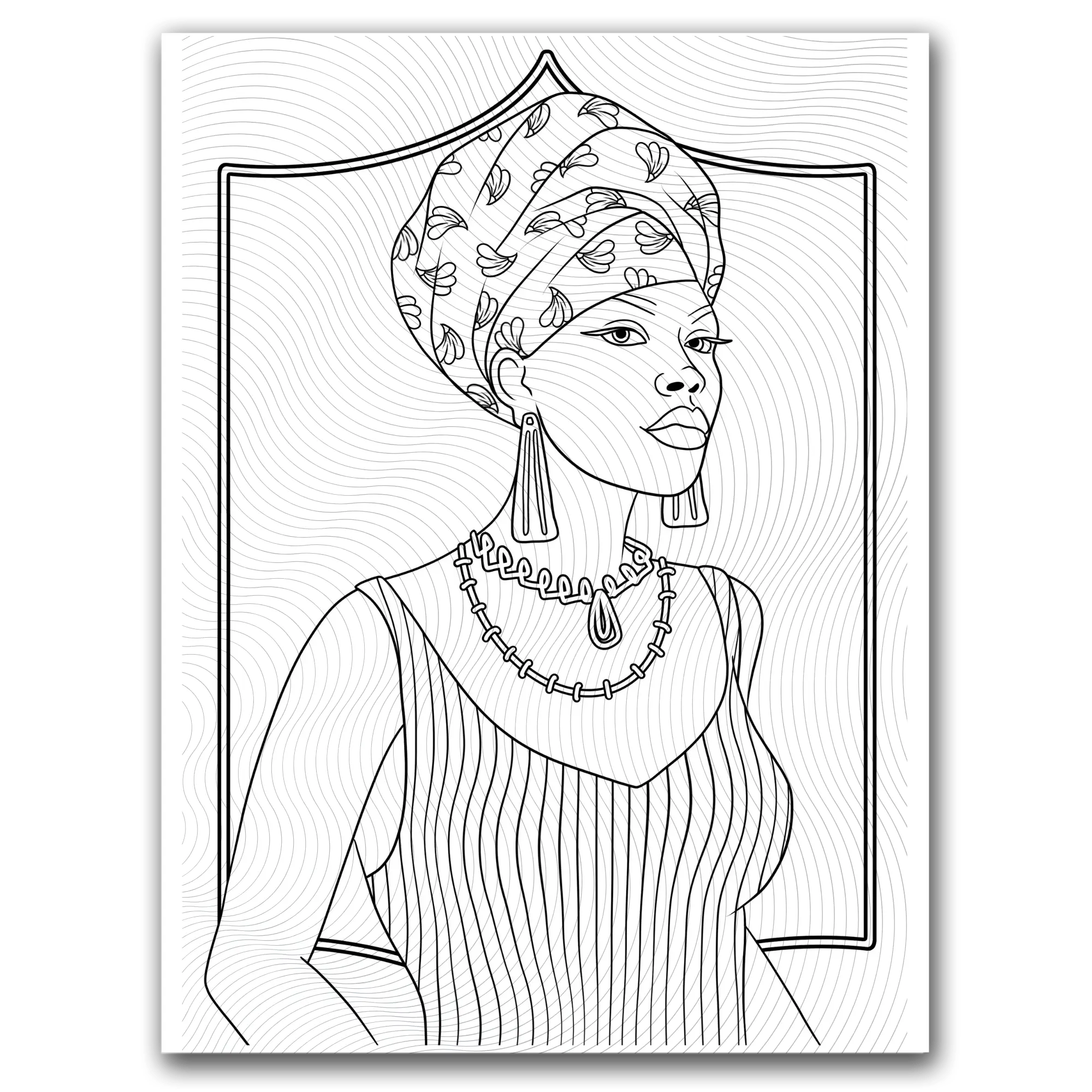 Confident Black Woman Coloring Page Dorothy Gilbert