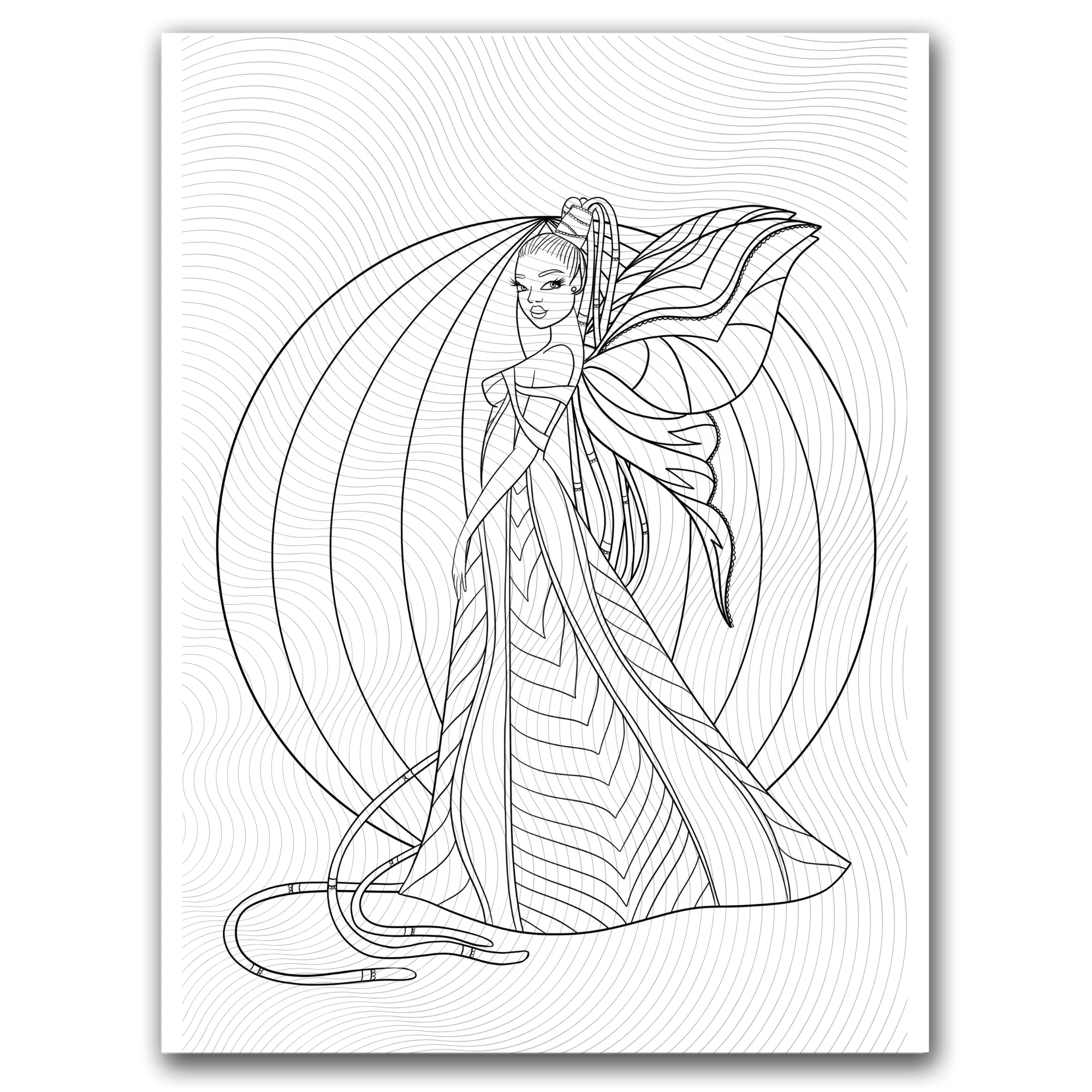 Cute Fairy Coloring Page Dorothy Gilbert