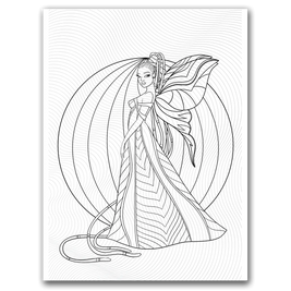 Cute Fairy Coloring Page Dorothy Gilbert