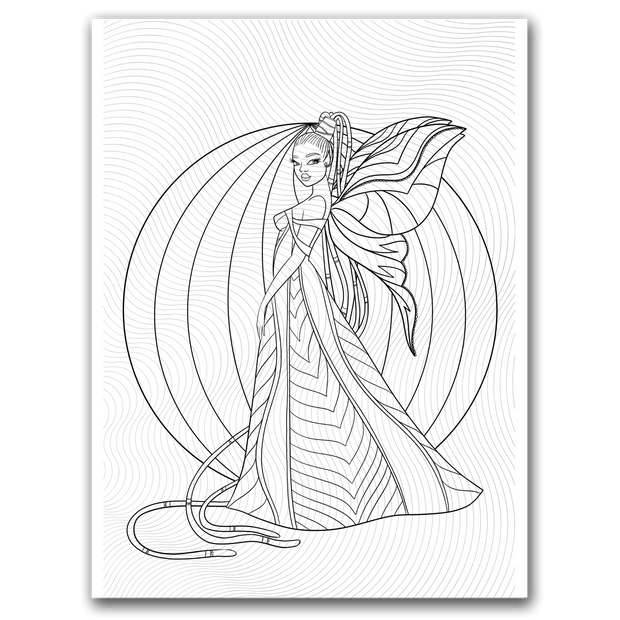 Cute Fairy Coloring Page Dorothy Gilbert