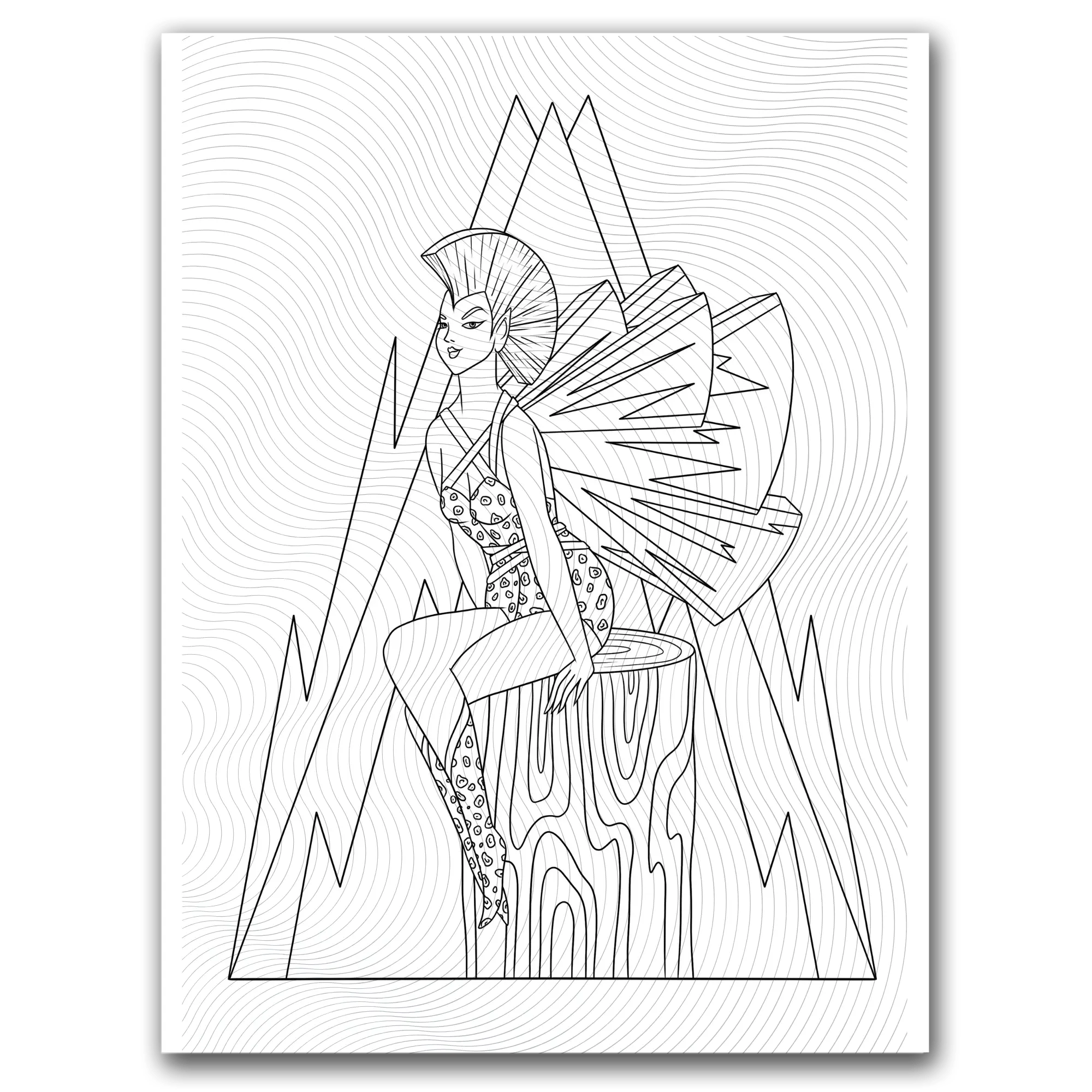 Fairy Coloring Page – Punk Dorothy Gilbert