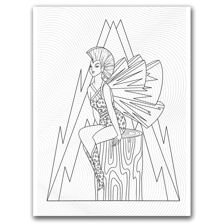 Fairy Coloring Page – Punk Dorothy Gilbert