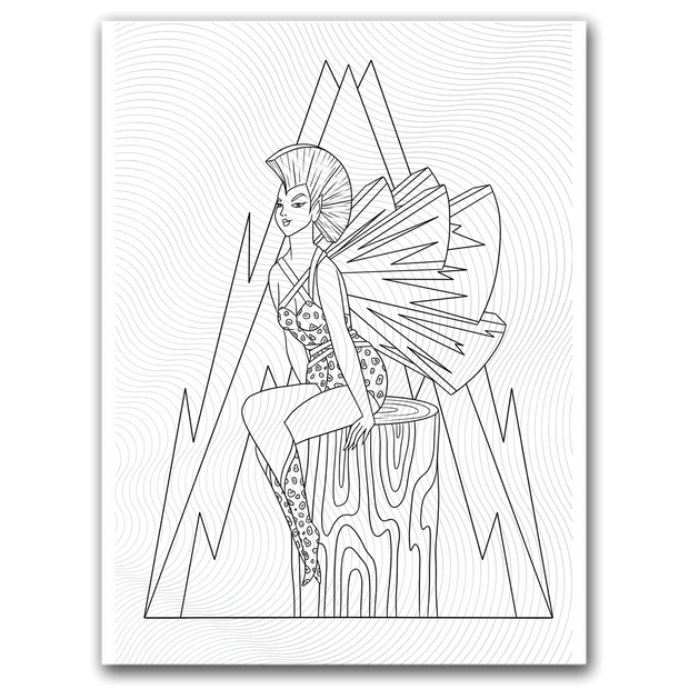 Fairy Coloring Page – Punk Dorothy Gilbert