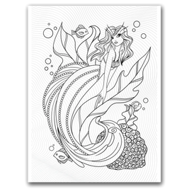 Mermaid Coloring Page – Pearl Queen Dorothy Gilbert