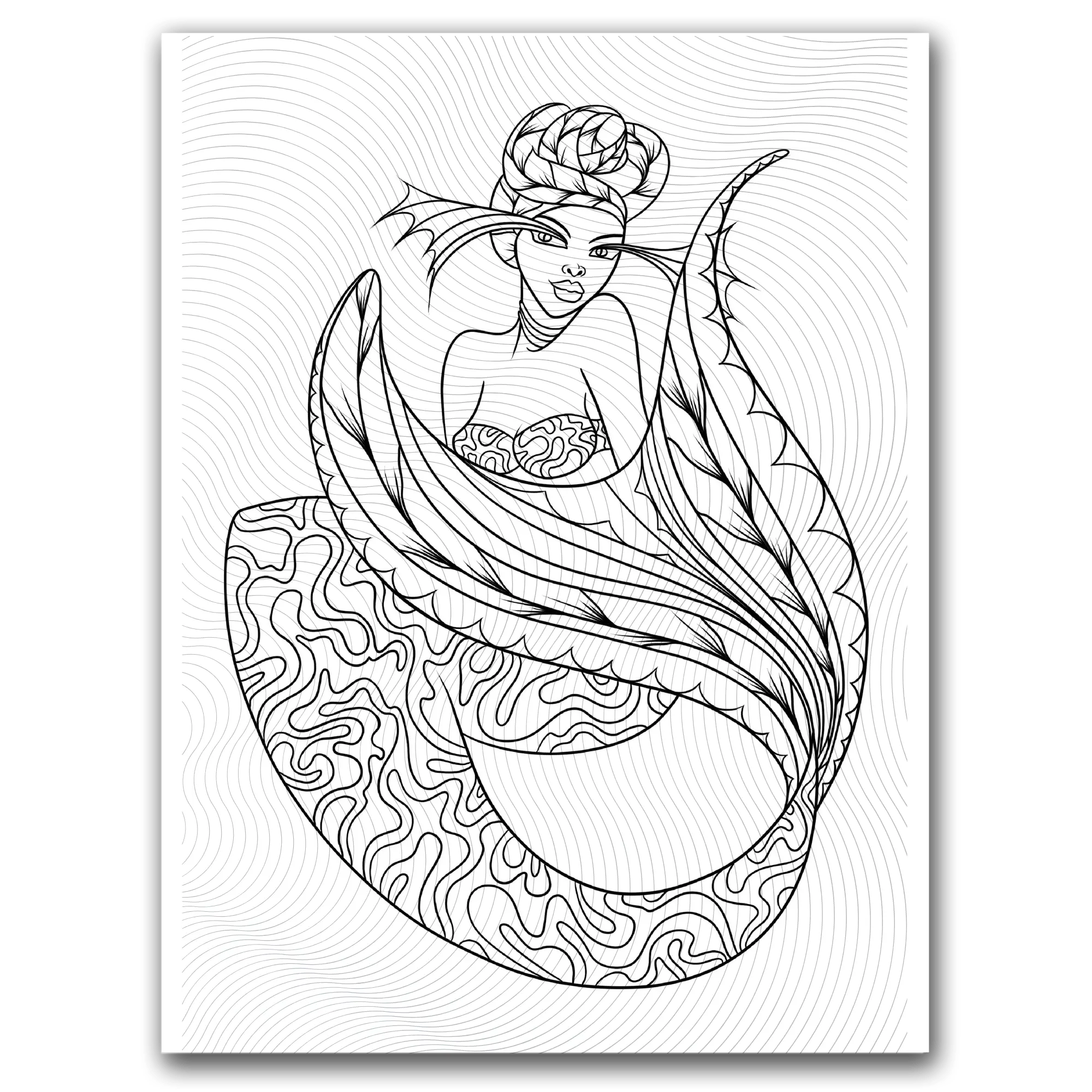 Mermaid Coloring Page (Printable) Dorothy Gilbert