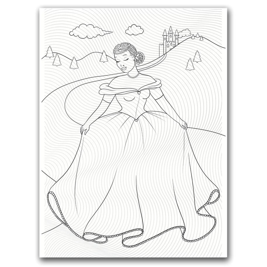 Princess Castle Coloring Page Dorothy Gilbert