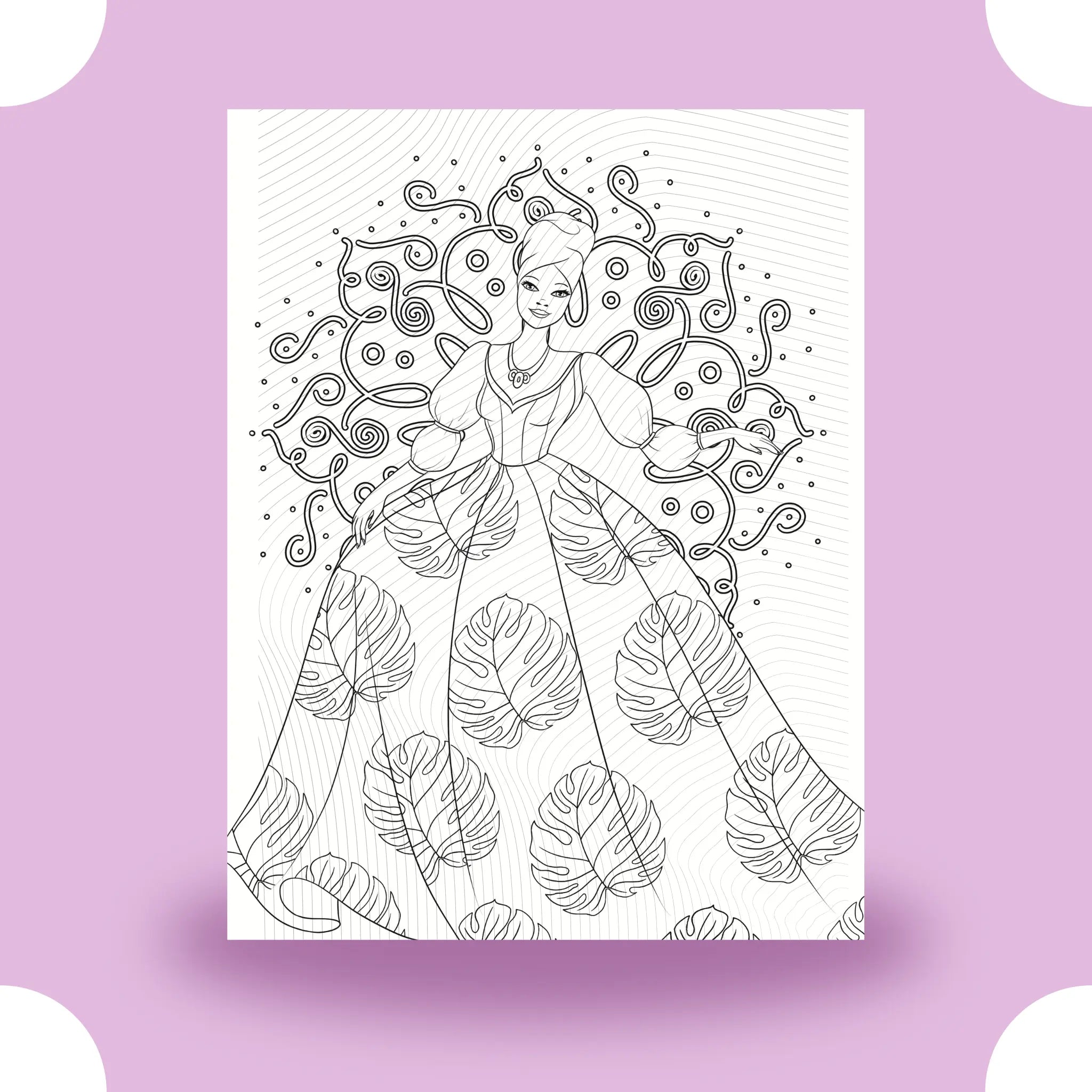 Princess Mandala Coloring Page Dorothy Gilbert