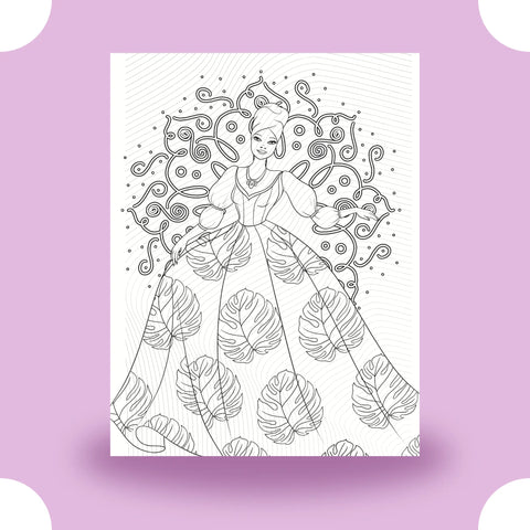 Princess Mandala Coloring Page Dorothy Gilbert