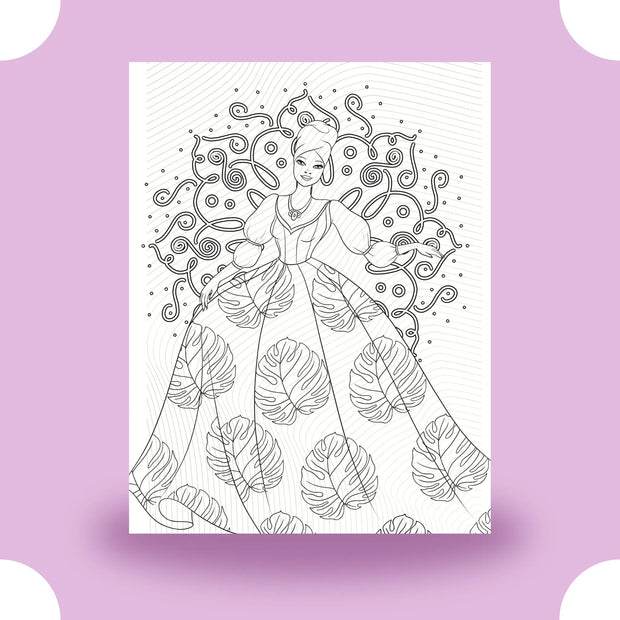 Princess Mandala Coloring Page Dorothy Gilbert