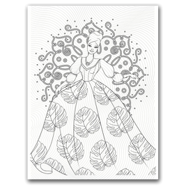 Princess Mandala Coloring Page Dorothy Gilbert