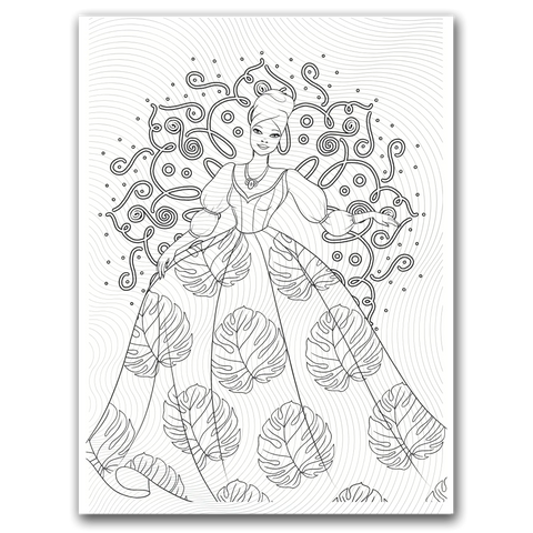 Princess Mandala Coloring Page Dorothy Gilbert