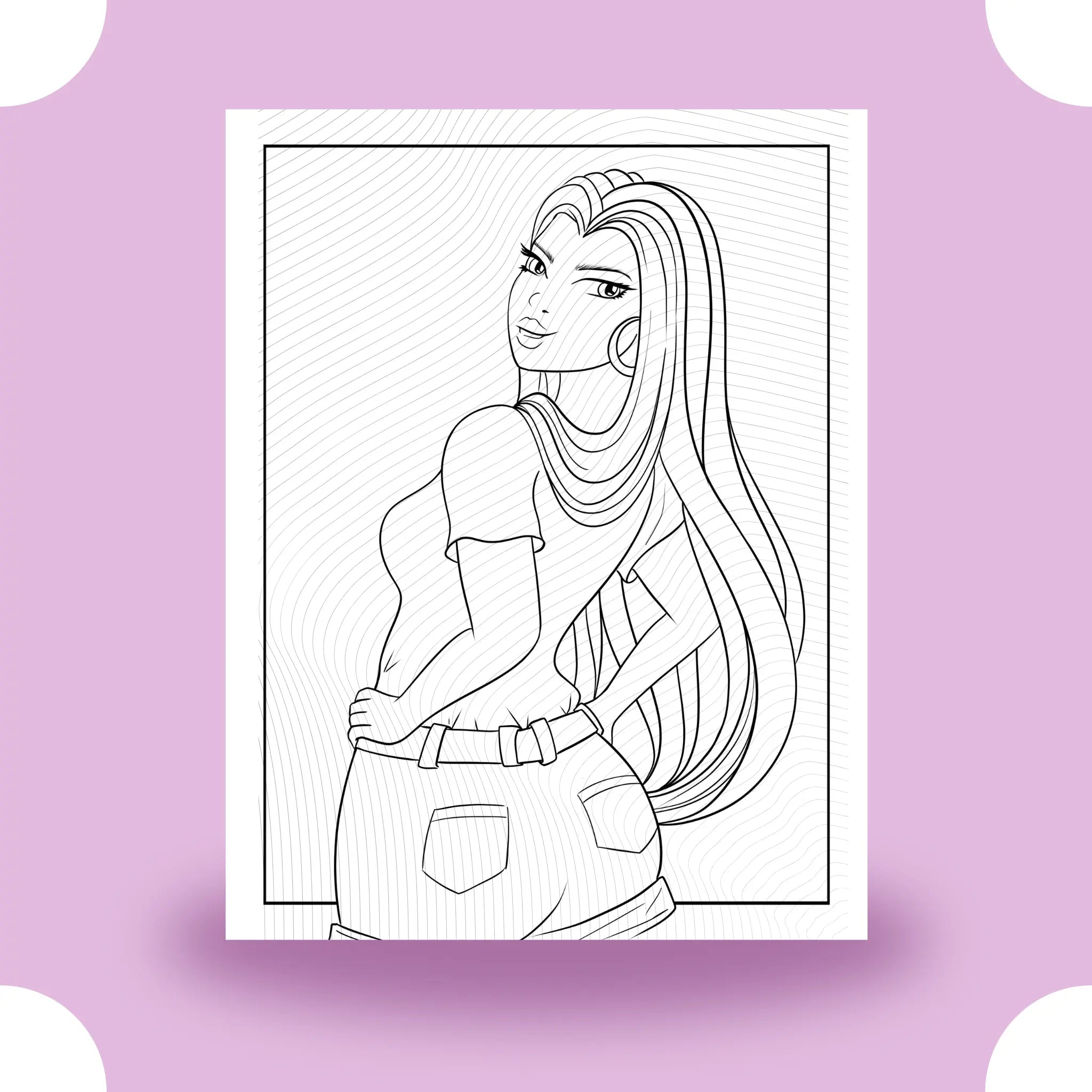 Summer Girl Coloring Page Dorothy Gilbert