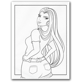 Summer Girl Coloring Page Dorothy Gilbert