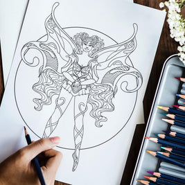 Fierce Fantasy Coloring Book Vol. 1: Fabulous Fairies Dorothy Gilbert
