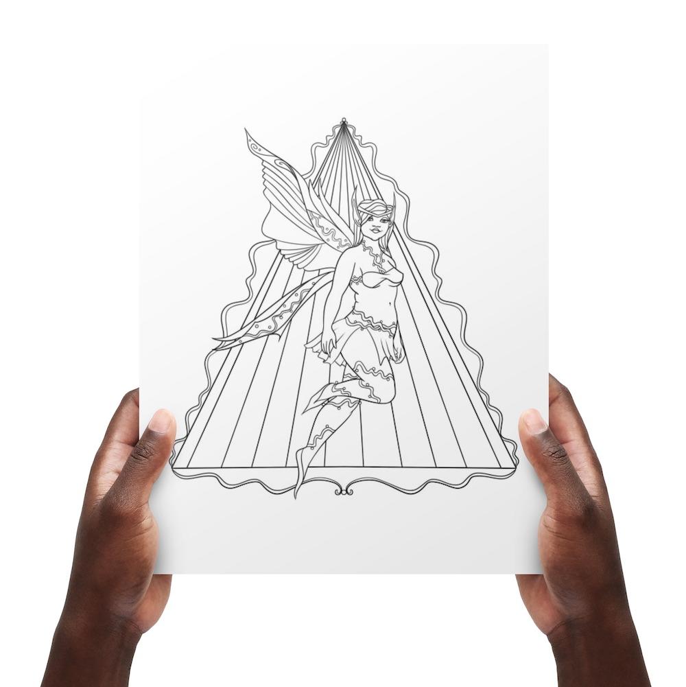 Fierce Fantasy Coloring Book Vol. 1: Fabulous Fairies Dorothy Gilbert
