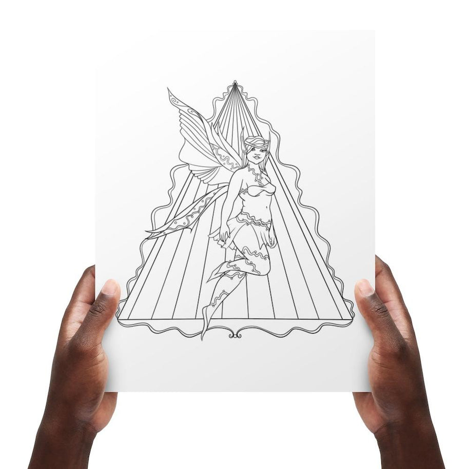 Fierce Fantasy Coloring Book Vol. 1: Fabulous Fairies Dorothy Gilbert