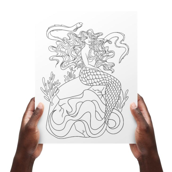 Fierce Fantasy Coloring Book Vol. 2: Melanin Mermaids Dorothy Gilbert